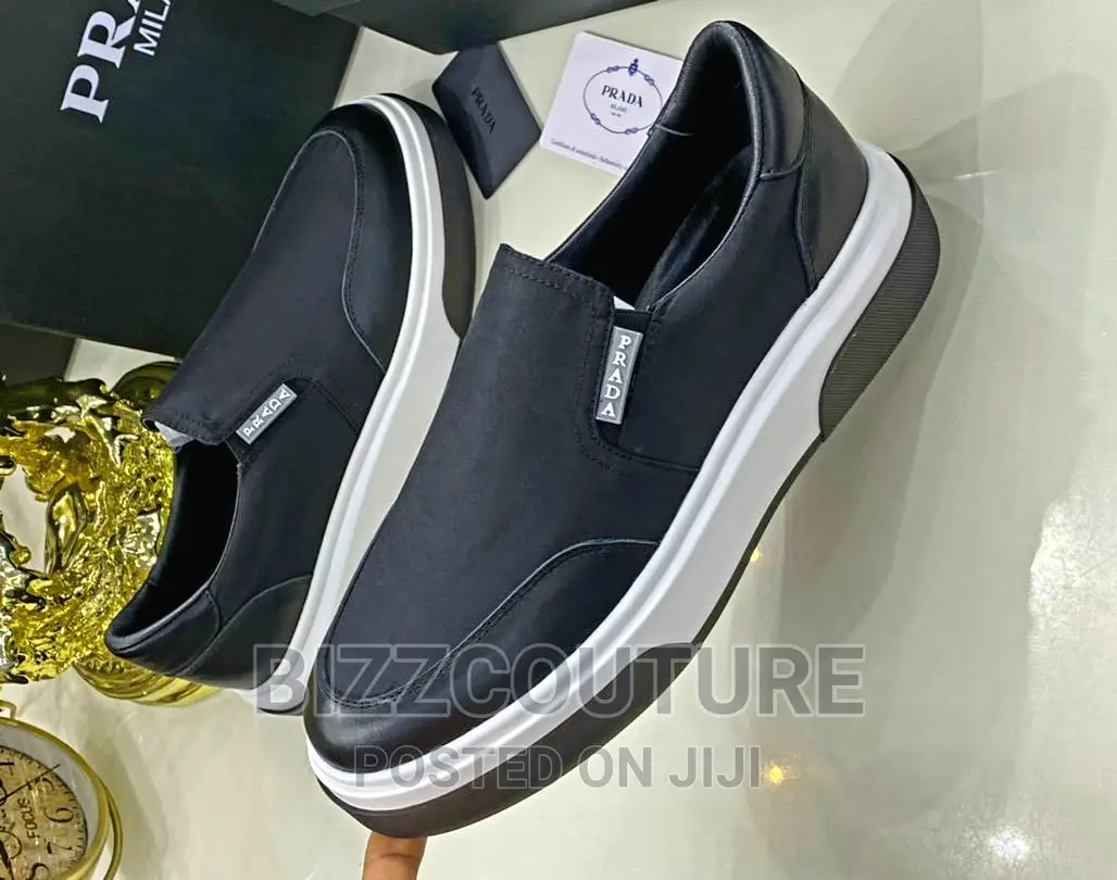 Original PRADA Slip-on Sneakers Available in Store
