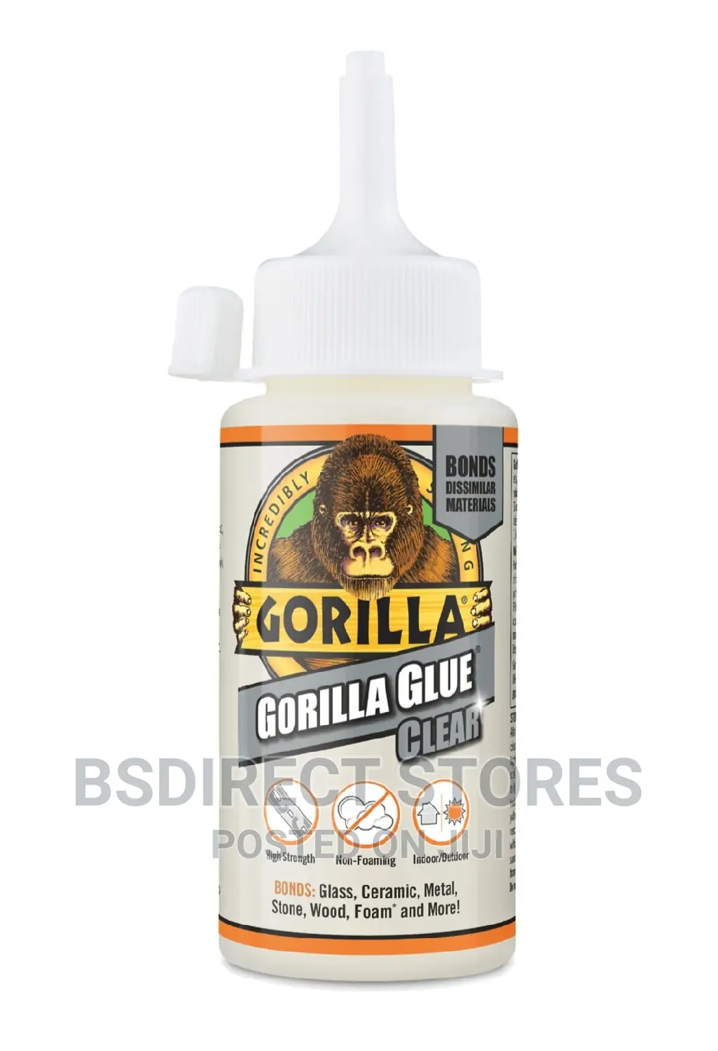 Gorilla Glue CLEAR Glass Ceramic Metal Stone Wood Foam 110ml