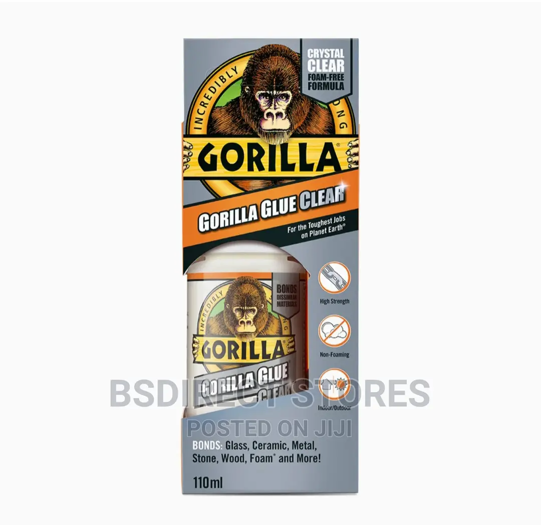Gorilla Glue CLEAR Glass Ceramic Metal Stone Wood Foam 110ml