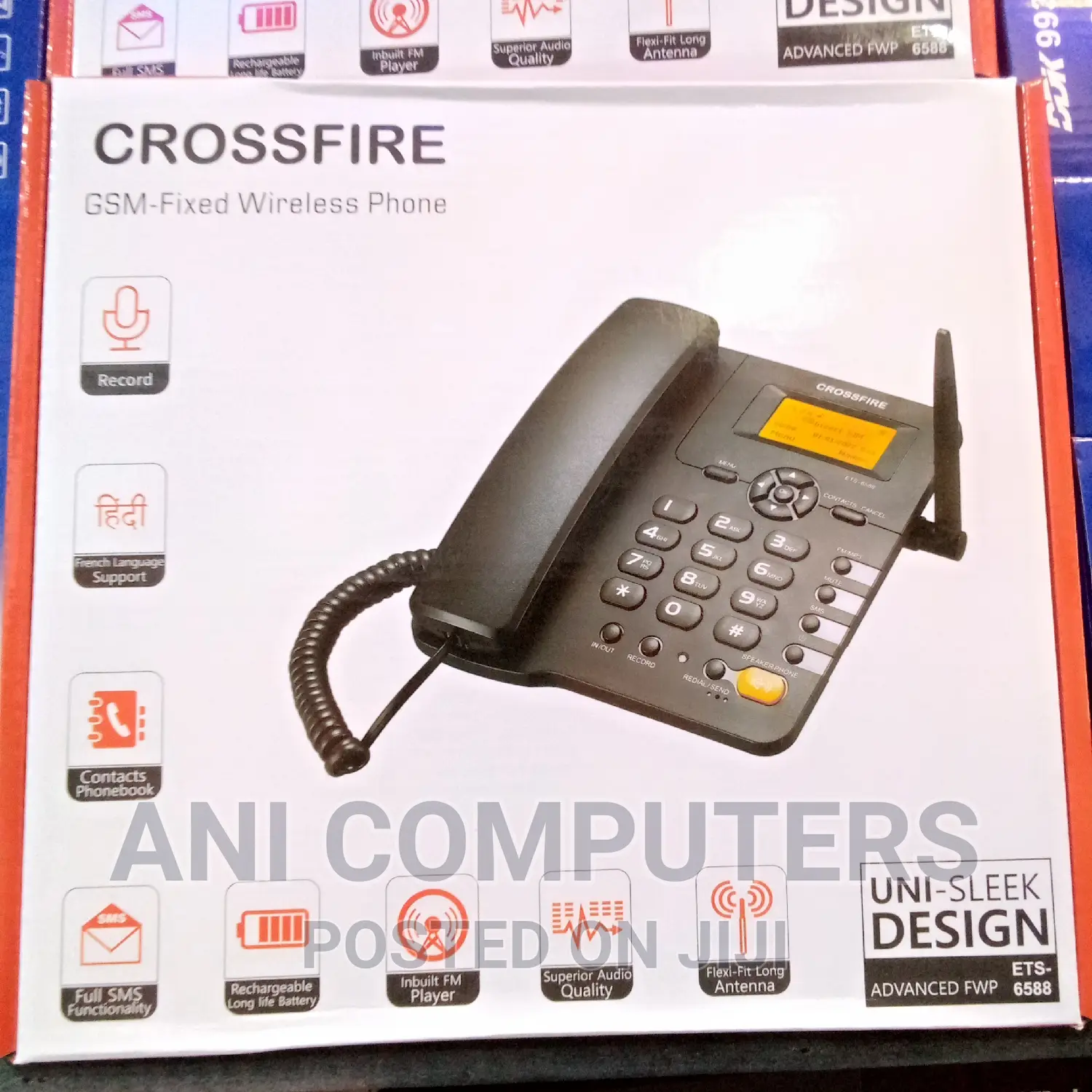 Crossfire GSM-Fixed Wireless 2sim Card Slot Phone