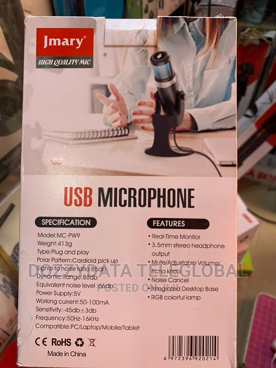 Jmary MC-PW9 Pro Desktop Live and Recording Microphone