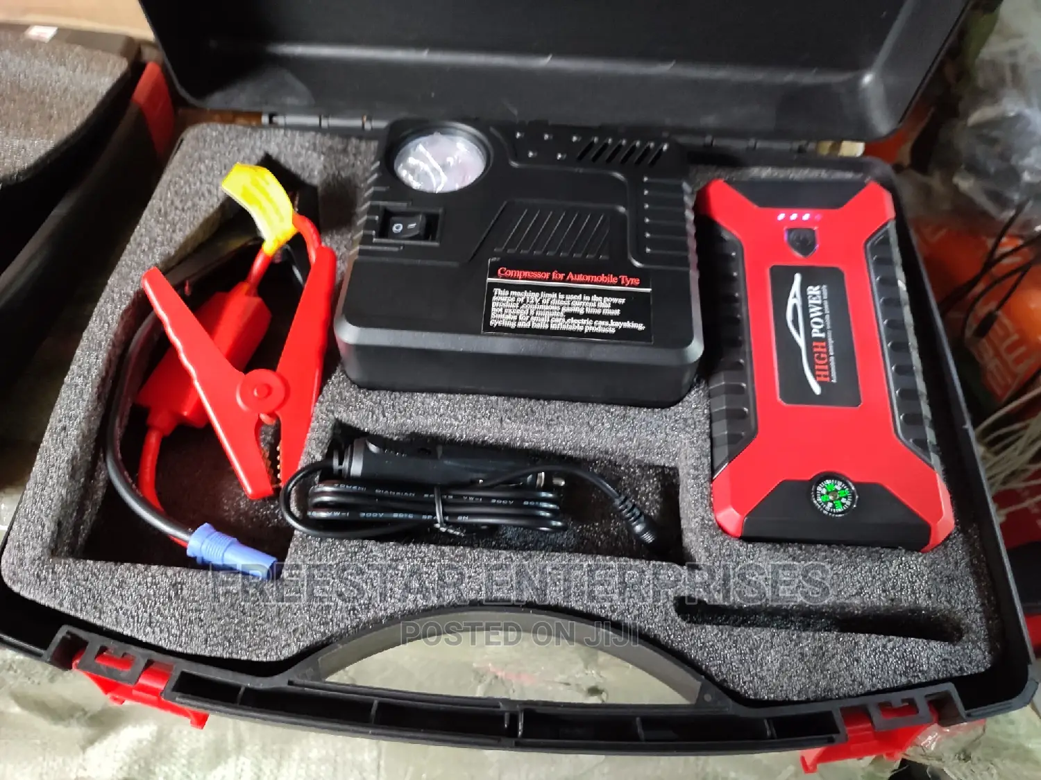 Car Battery Jump Starter Tire Inflator. Jump Start Tire Pump