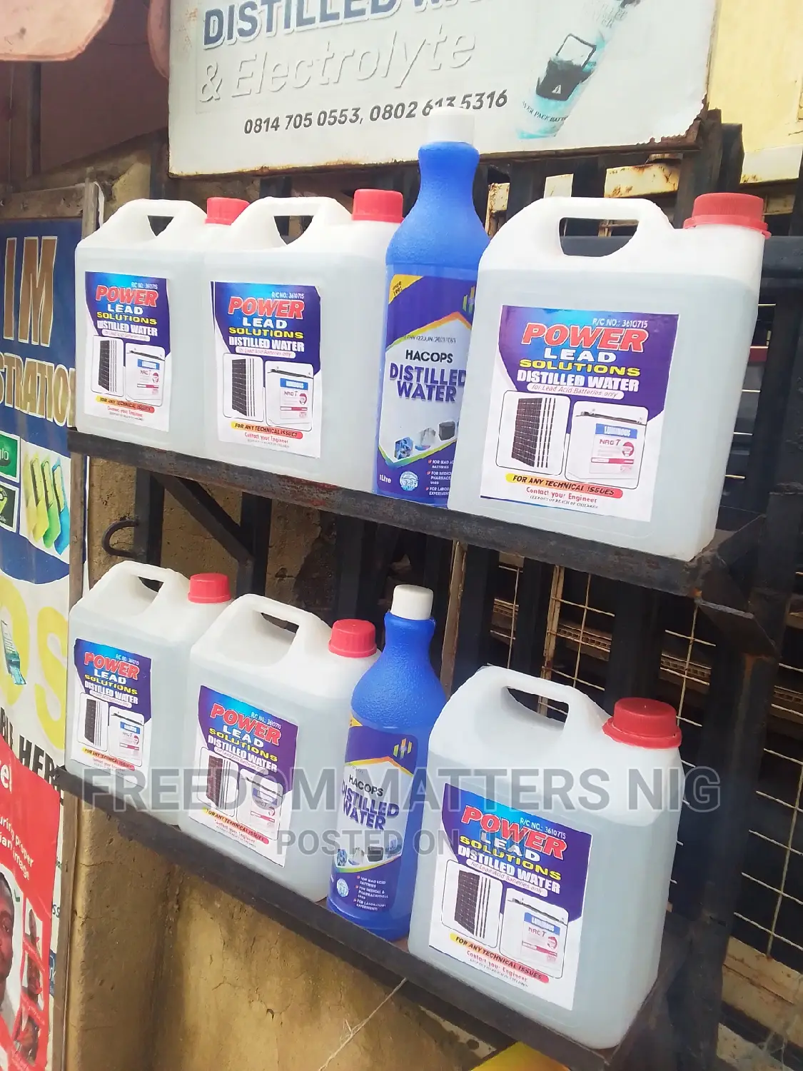 Power Lead Distilled Water