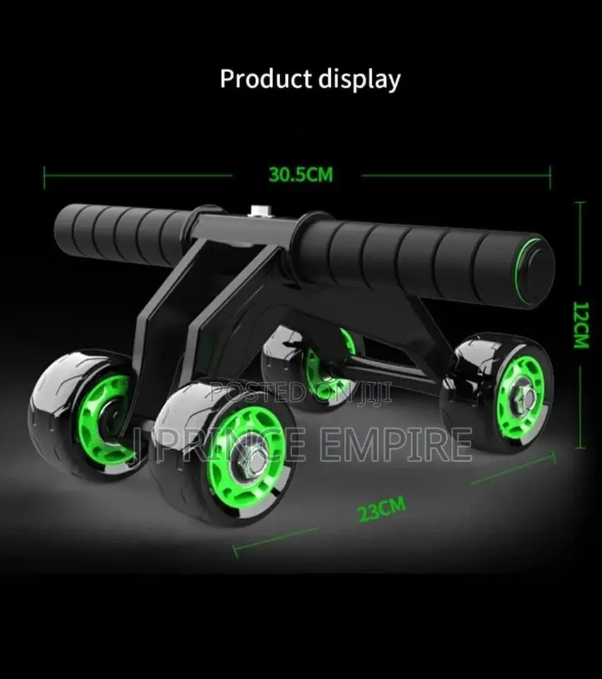 ABS 4 Roller Exerciser Wheel Anti Skid Wheel Total Body