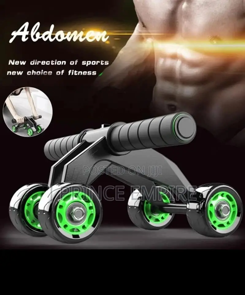 ABS 4 Roller Exerciser Wheel Anti Skid Wheel Total Body