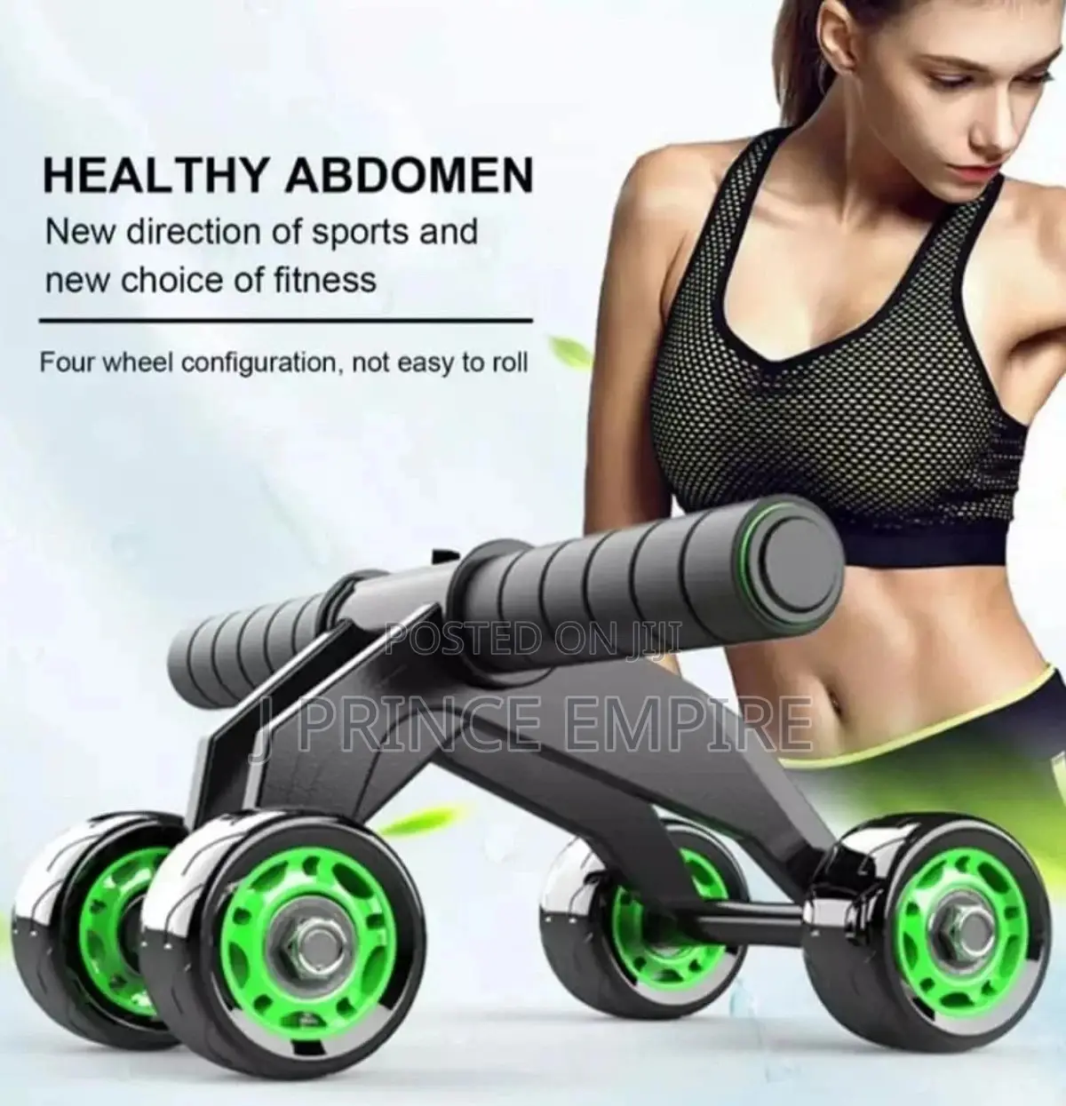ABS 4 Roller Exerciser Wheel Anti Skid Wheel Total Body