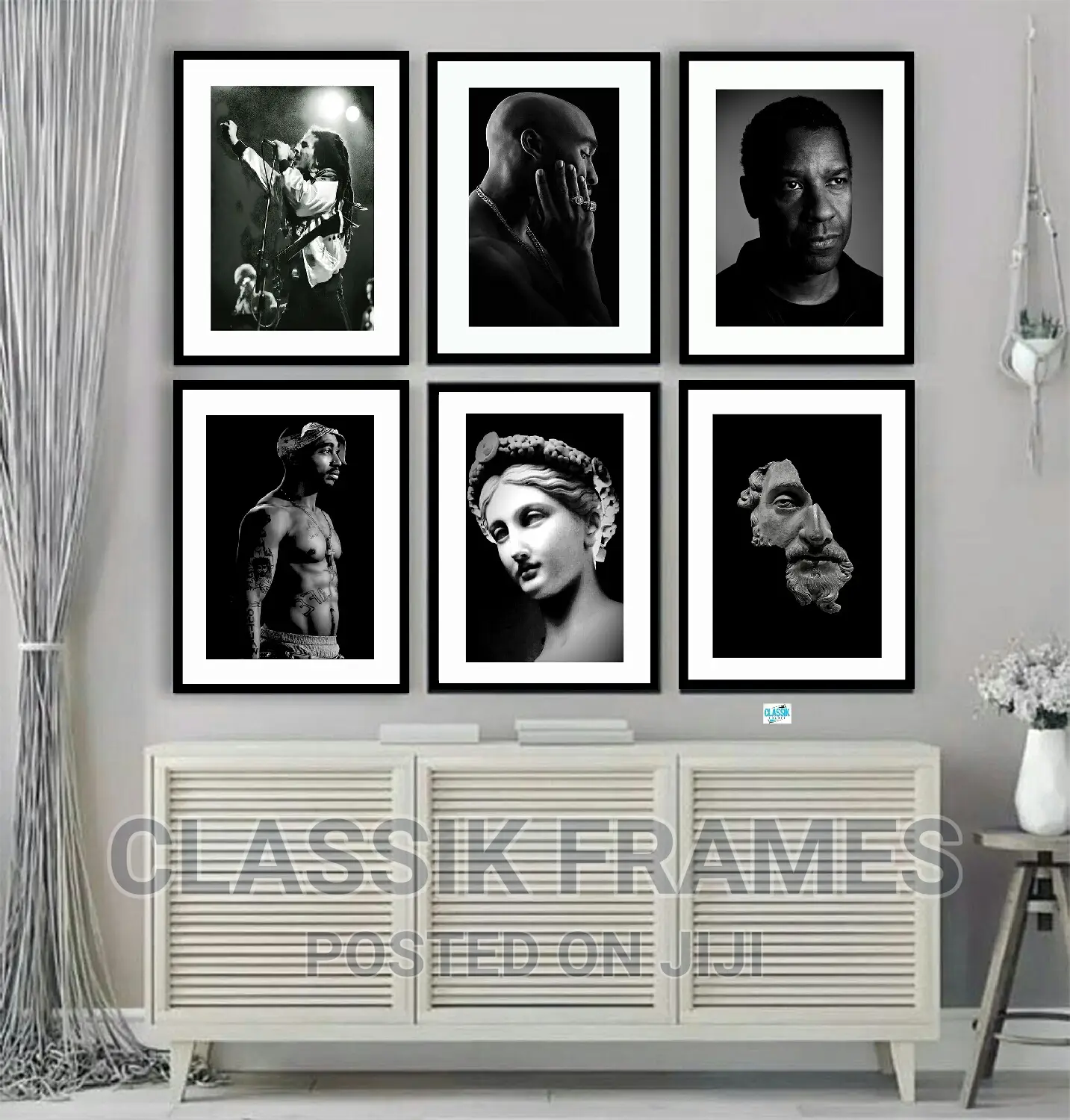 Celebrate Pictures Painting Wall Art B/W