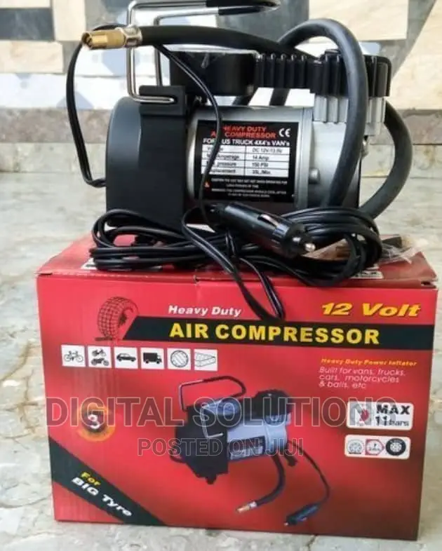 Emergency Air Compressor - Tyre Pump Inflator 12V for Car