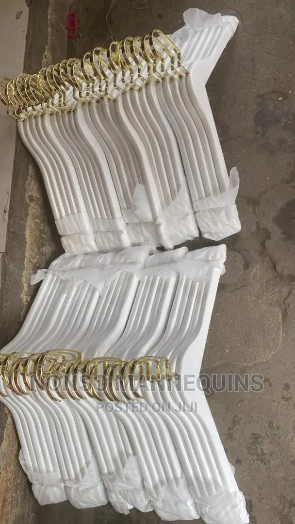 High Quality Luxury White Gold Hangers for Shirts