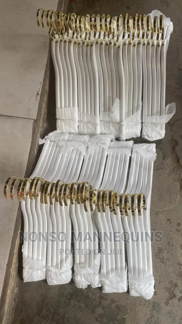 High Quality Luxury White Gold Hangers for Shirts