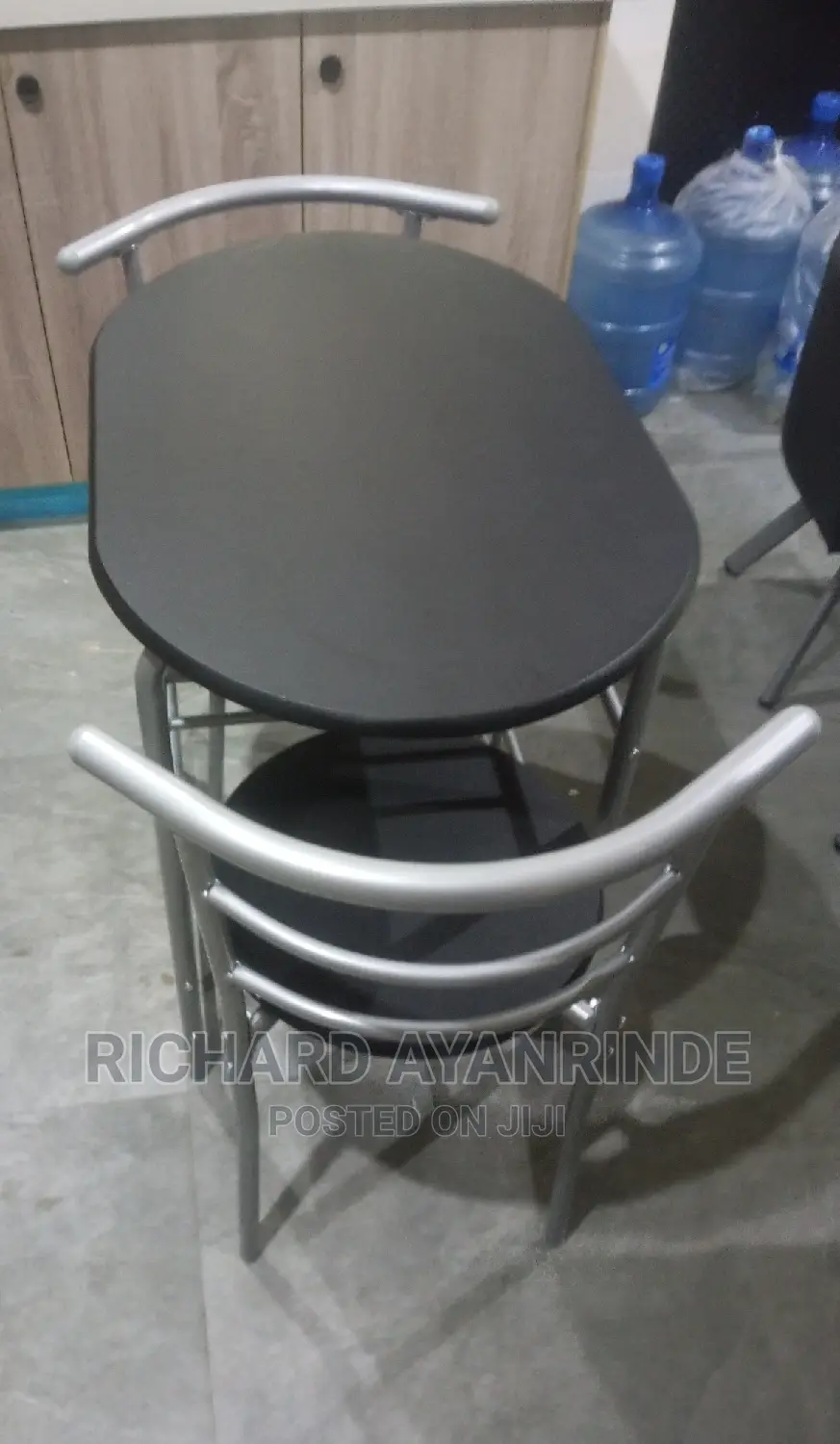 3 Piece Modern Dining Table and 2 Chair Set Light Oak Wood