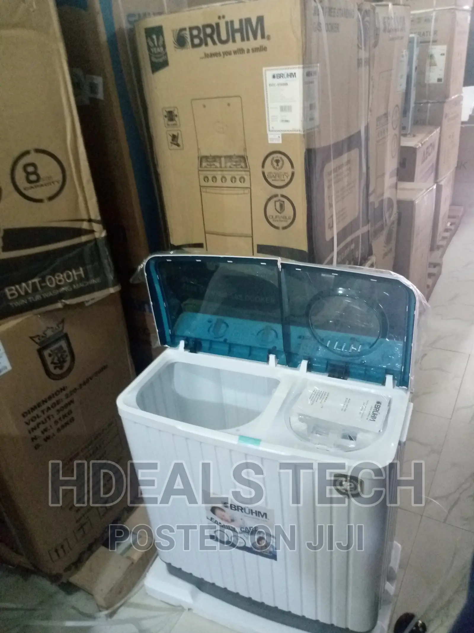 Bruhm BWT-080h Twin Tub Top Loader Washing Machine
