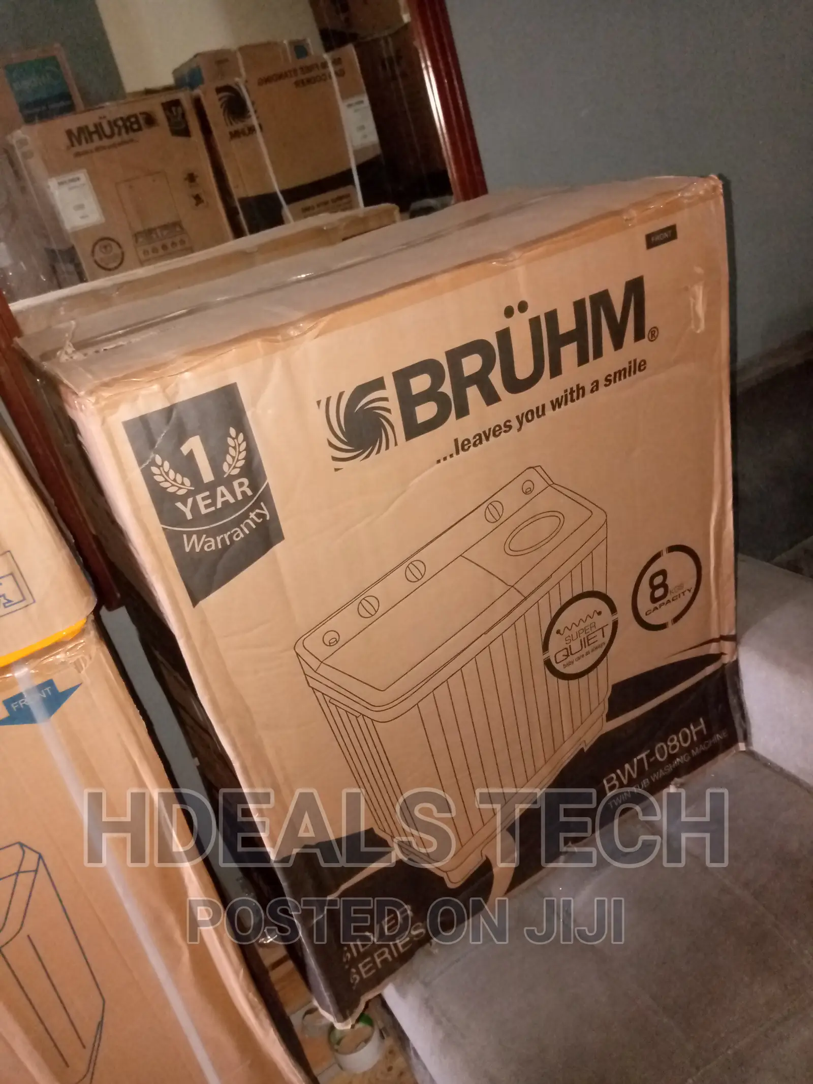 New Bruhm 8kg Twin Tub Top Loader Washing Machine