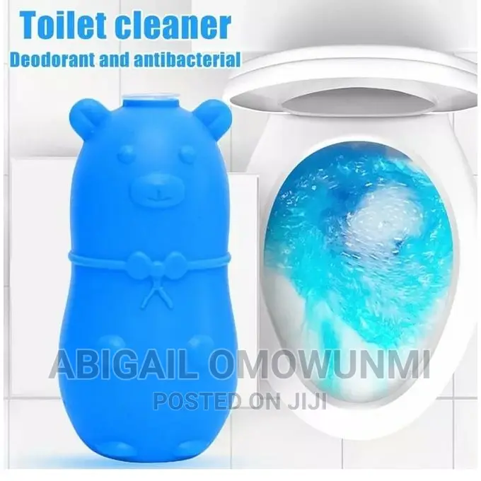 Cute Bear Blue Toilet Cleaner and Deodorant