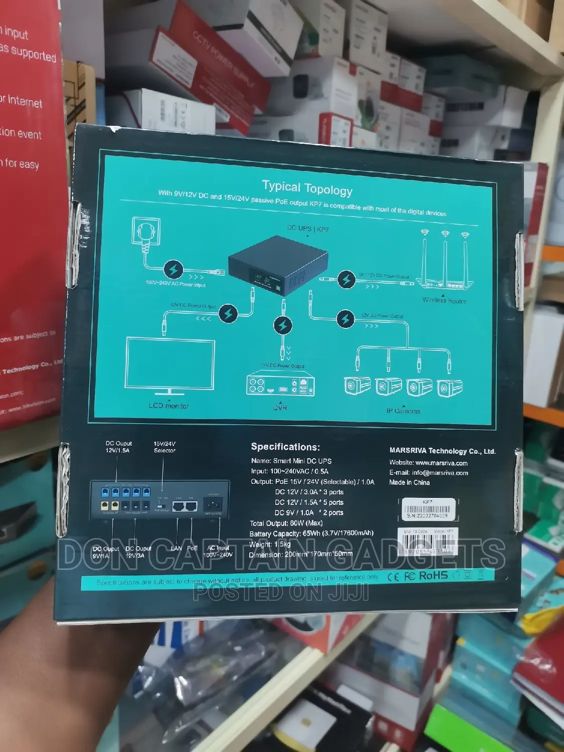 Mini DC Ups 17600mah