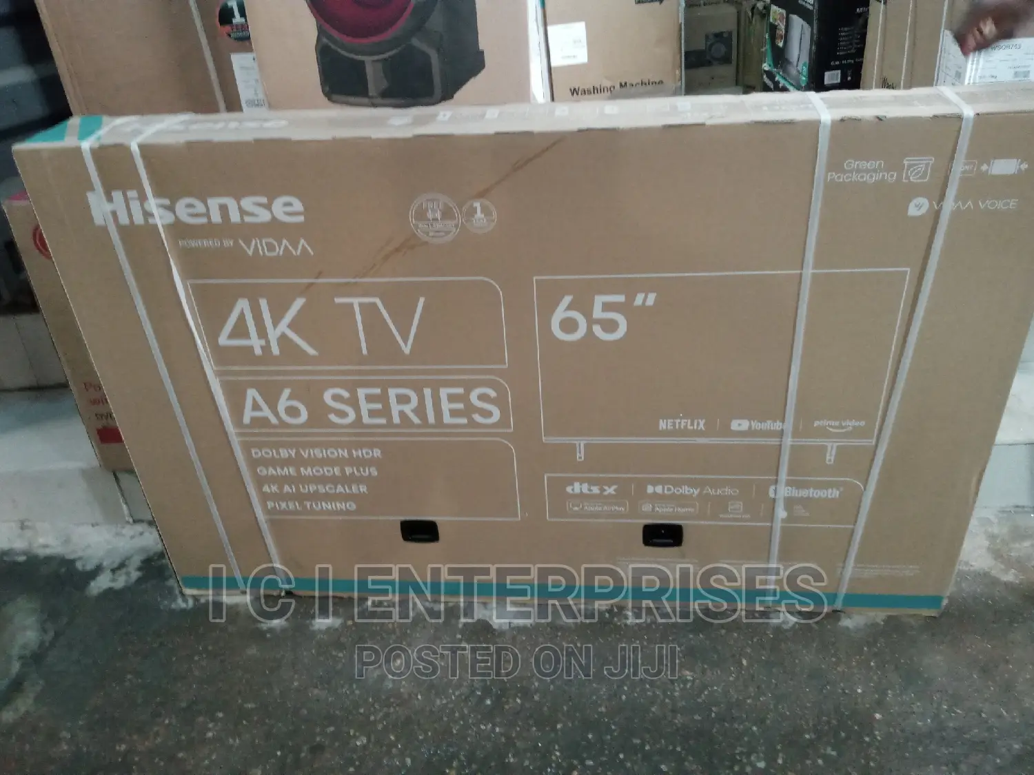 Hisense 65 Inches Smart Uhd Tv + Free Wall Bracket 65a6h