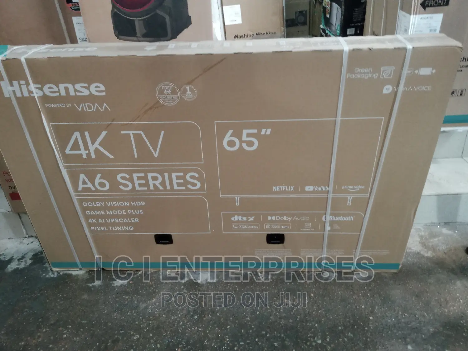 Hisense 65 Inches Smart Uhd Tv + Free Wall Bracket 65a6h