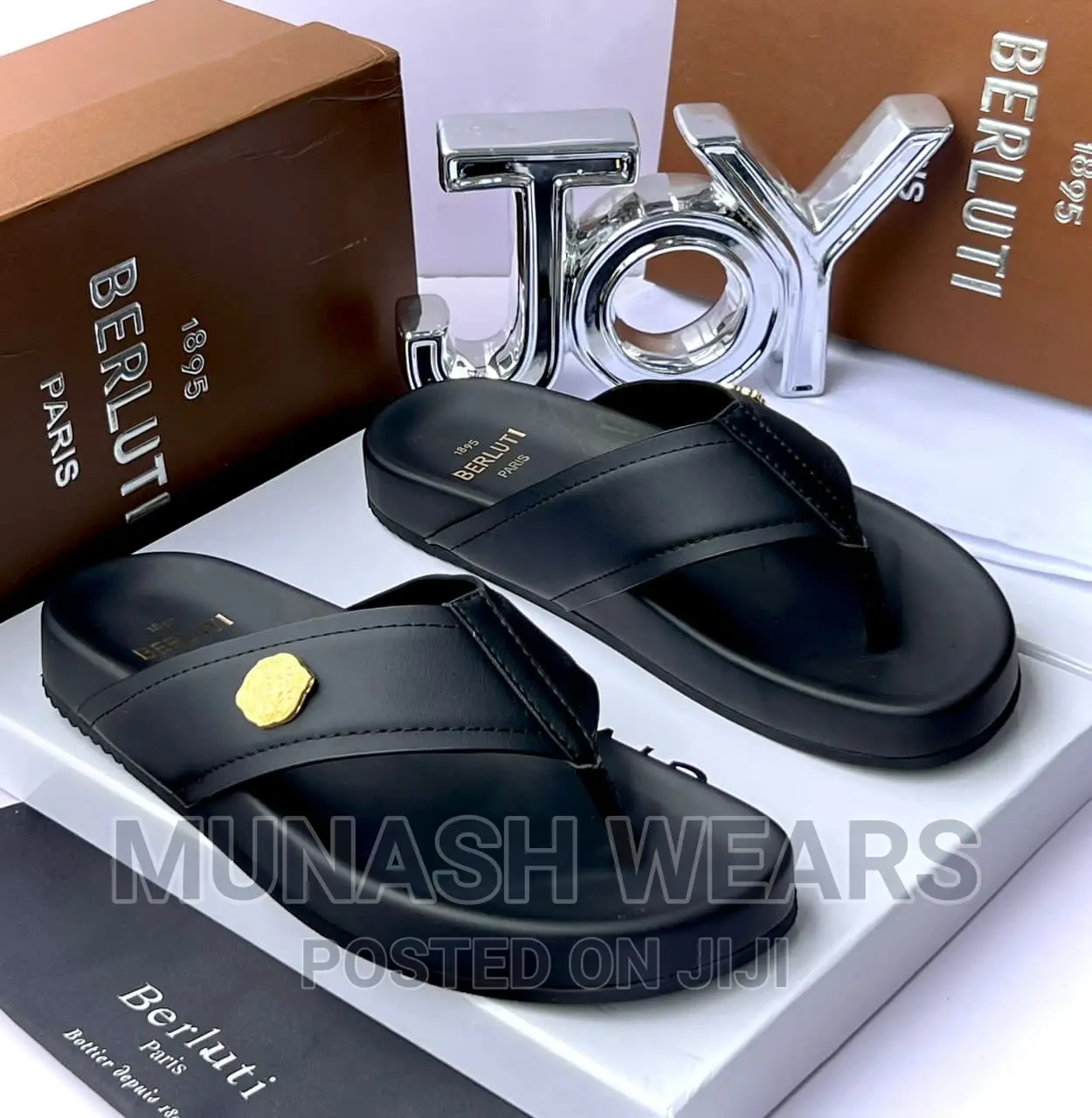 Berluti Leather Slipers