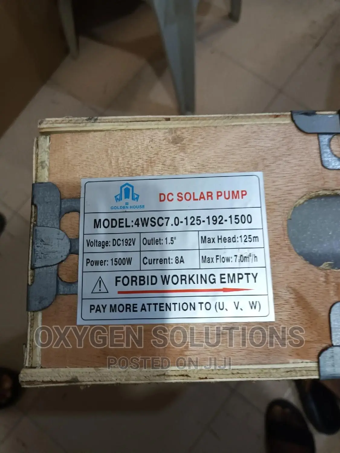 2hp Dc Solar Pump Golden House