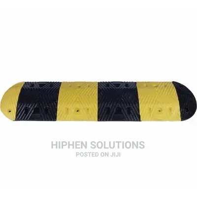 2m Length Rubber Traffic Speed Bump Hump With End Caps