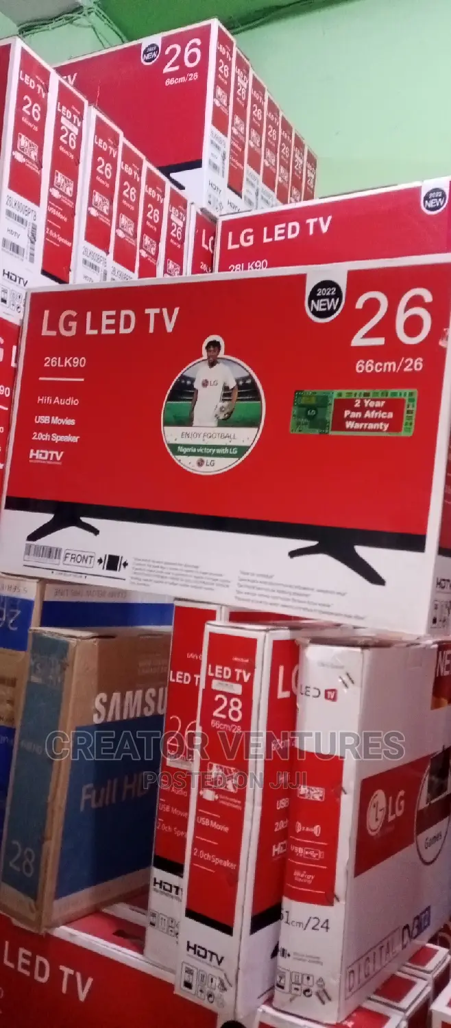 Lg 26" Dc/Ac Led Tv,Wide Screen,With Usb,Game,Tiny Body,2024