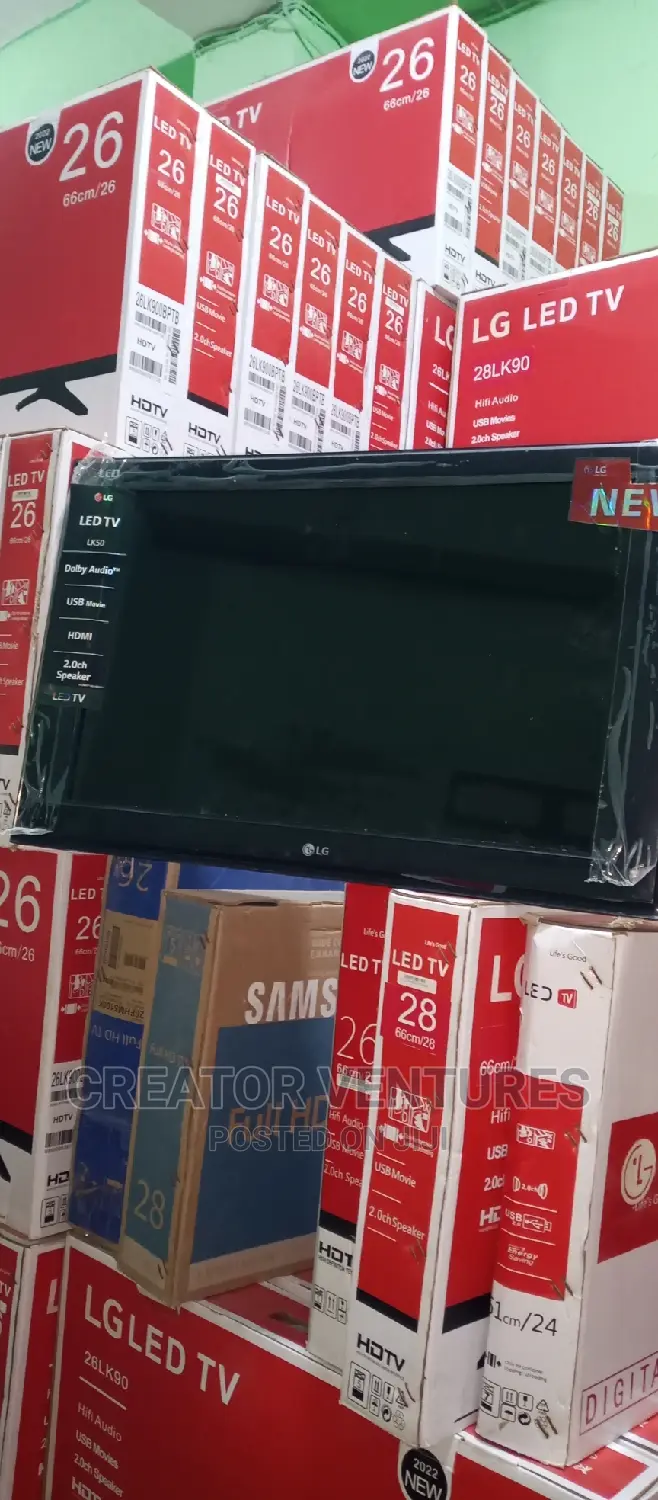 Lg 26" Dc/Ac Led Tv,Wide Screen,With Usb,Game,Tiny Body,2024