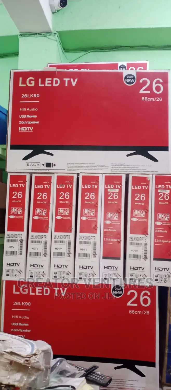 Lg 26" Dc/Ac Led Tv,Wide Screen,With Usb,Game,Tiny Body,2024