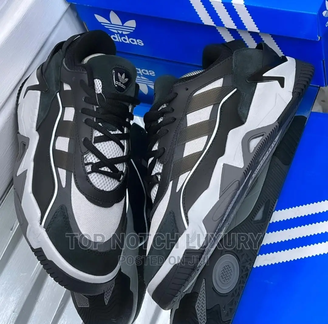 *Original Adidas Niteball Grey/Black Men Women Sneakers
