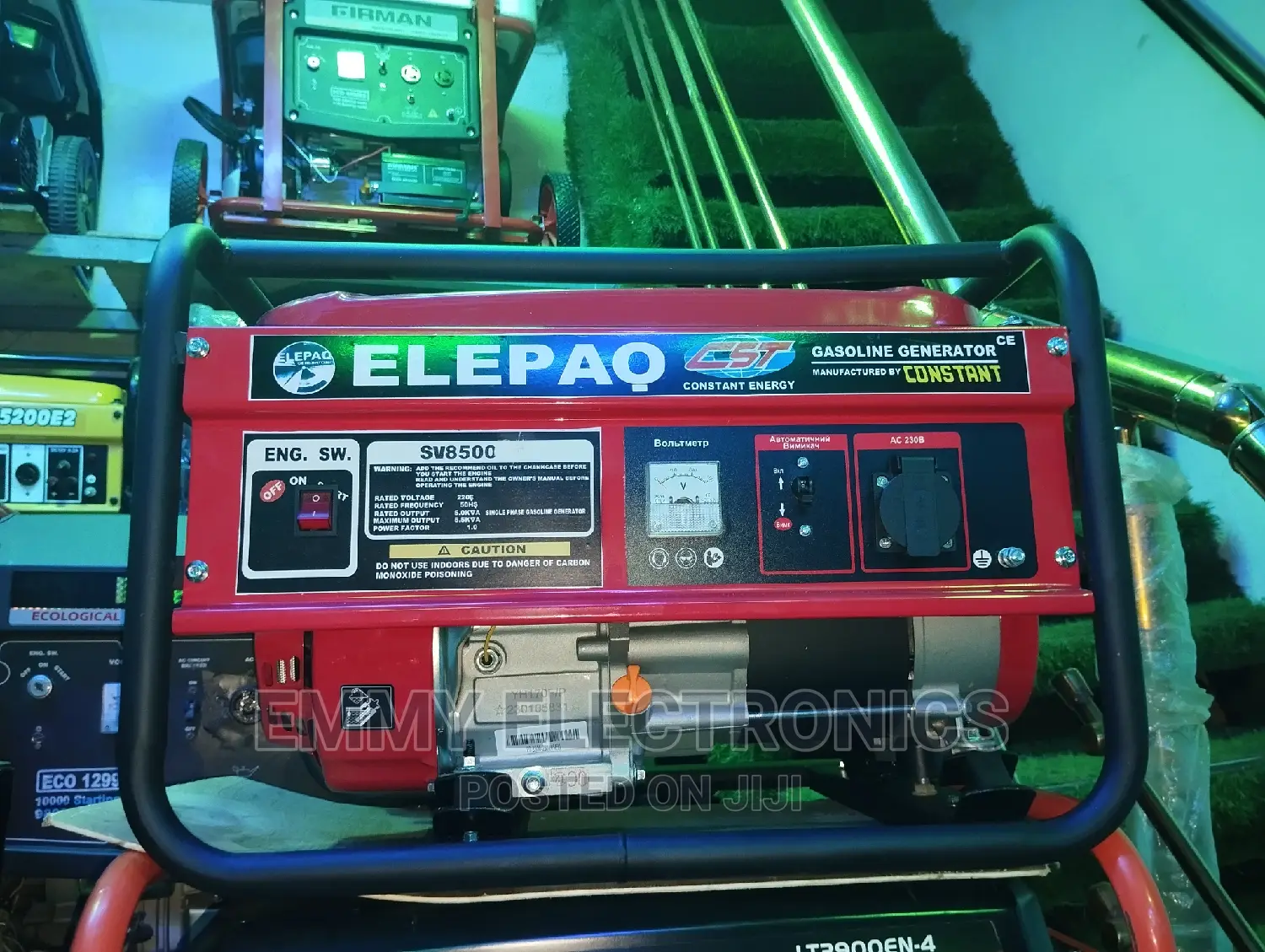 (3.5kva) Elepaq Petrol Generator Model Sv5800 100% Copper Co