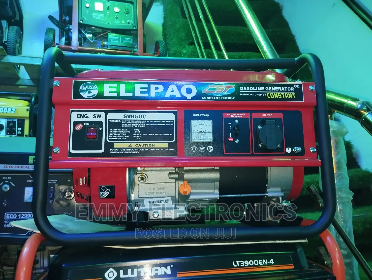 Elepaq 3.5kva Petrol Generator Model Sv5800 100% Copper Coil