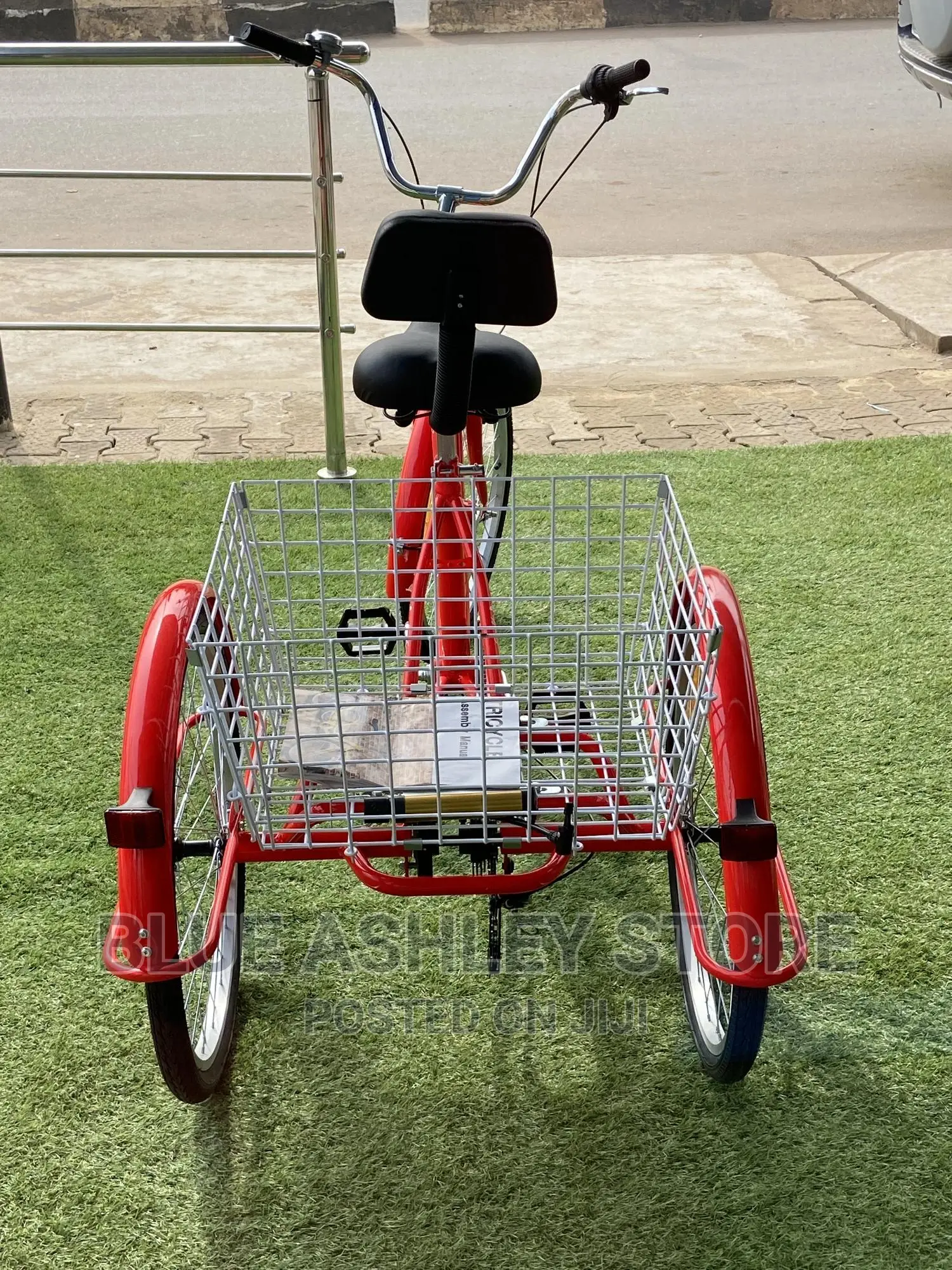 Trike Bicycle 7-Speed With Basket Adult 3-Wheel