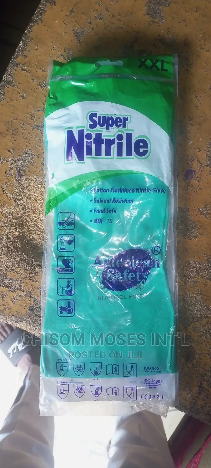 Nitrile Gloves (Cotton Flocklined Nitrile Gloves)