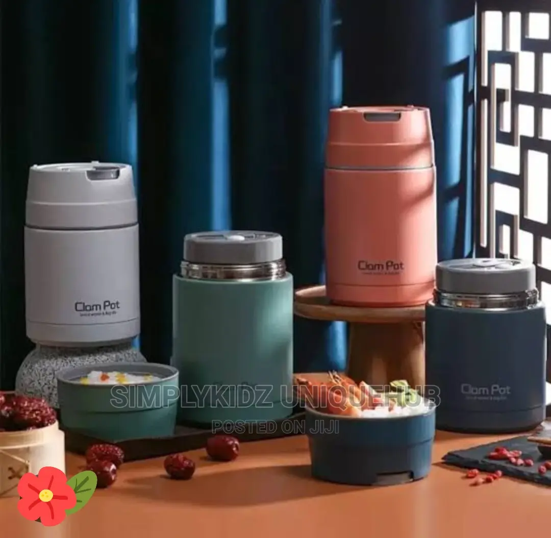 Stainless Steel Clam Pot Insulated Lunch Flask
