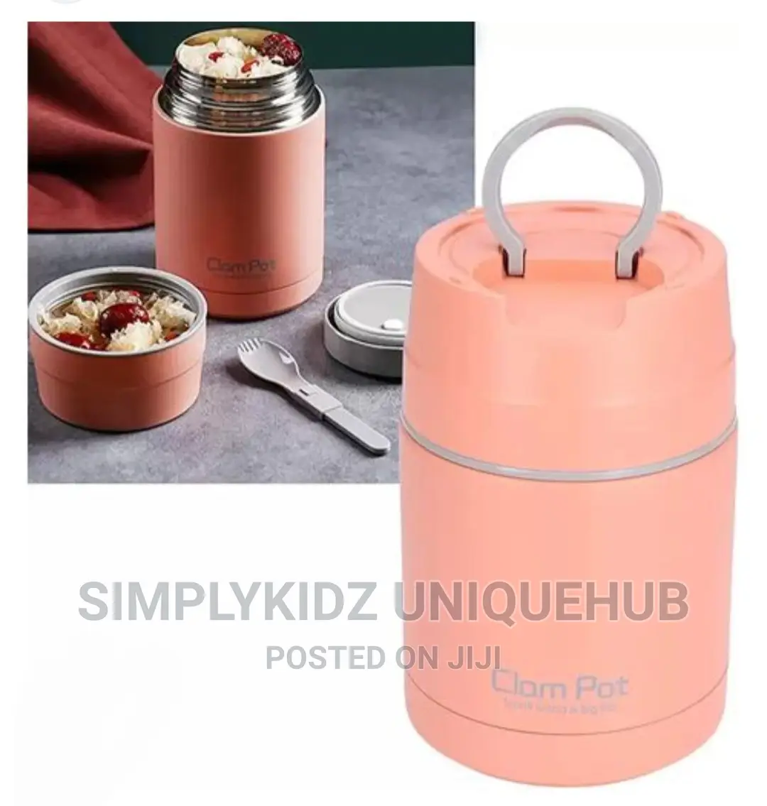 Stainless Steel Clam Pot Insulated Lunch Flask