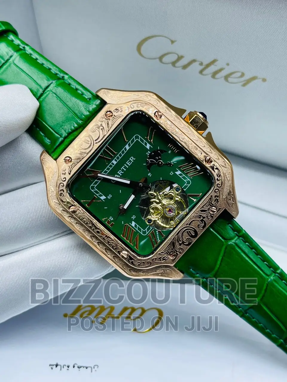 Original CARTIER Leather Strap Watch Available in Store
