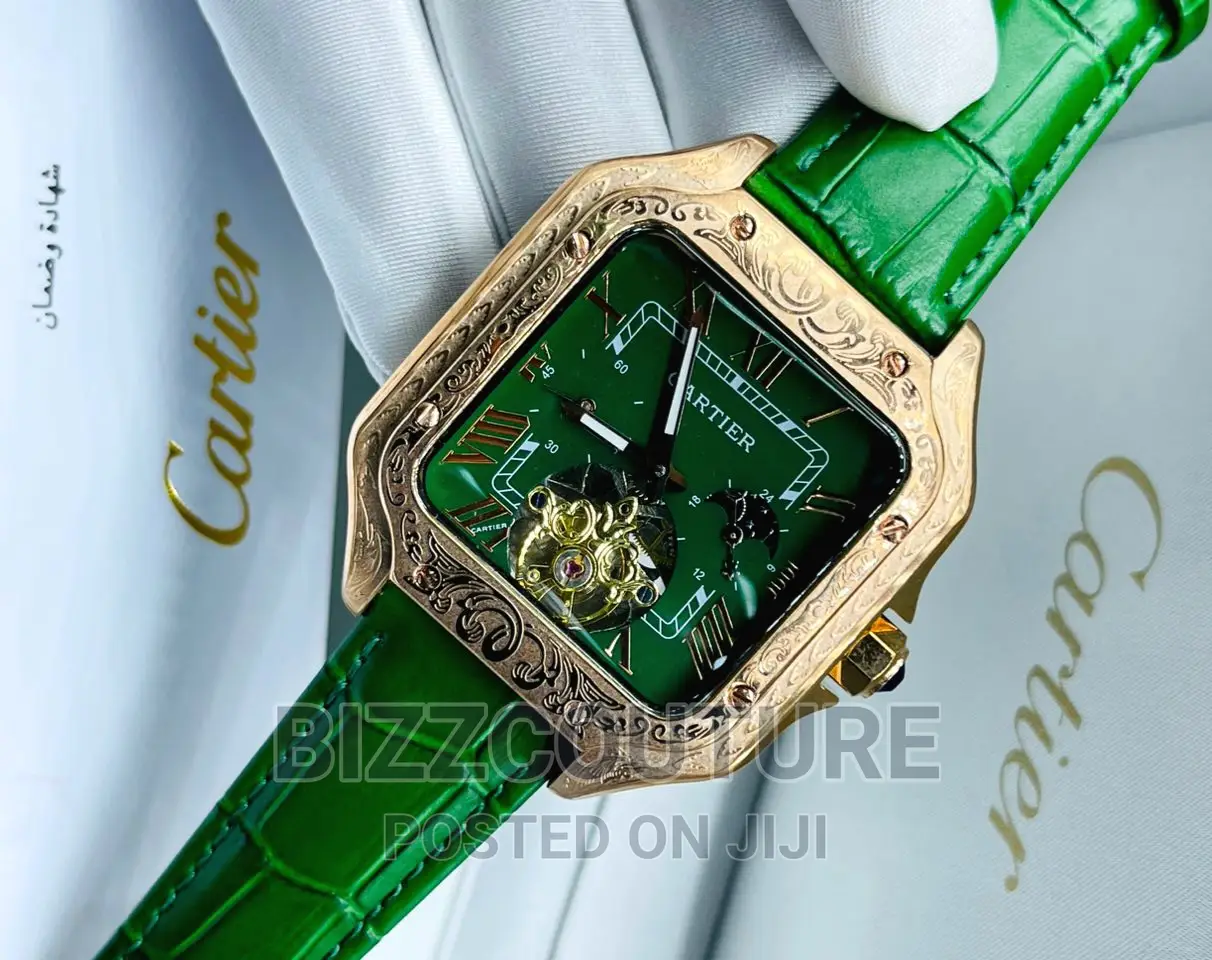 Original CARTIER Leather Strap Watch Available in Store