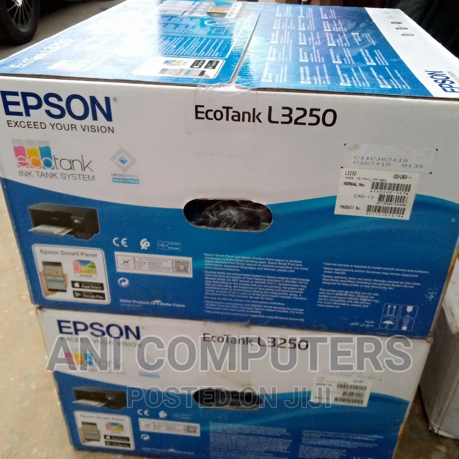 Epson L3250 Wi-Fi All -in One Printer