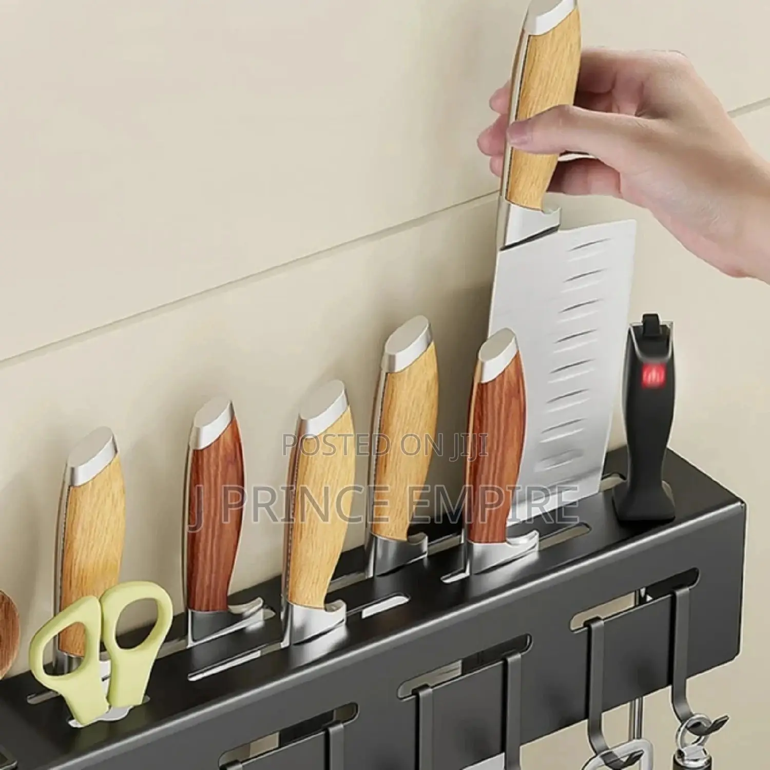 Knife Holder Wall Mounted Kitchen, Hooks Knife Storage Rack