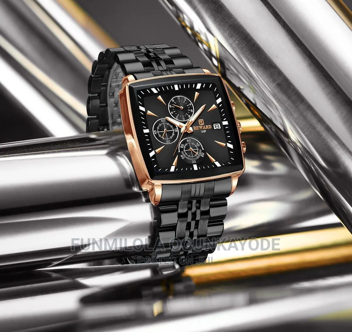 Reward Steel Men Wristwatch
