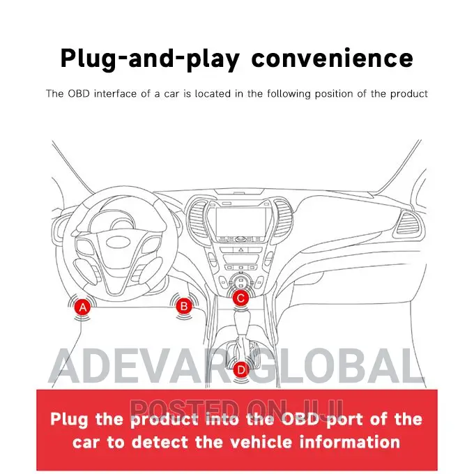 ELM327 OBDII Bluetooth Car Scanner for IOS or Android Auto