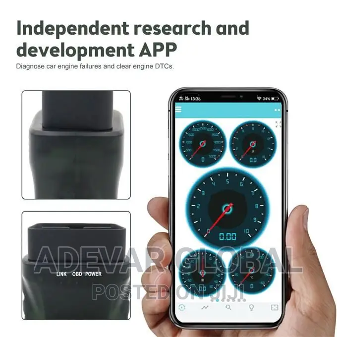 ELM327 OBDII Bluetooth Car Scanner for IOS or Android Auto
