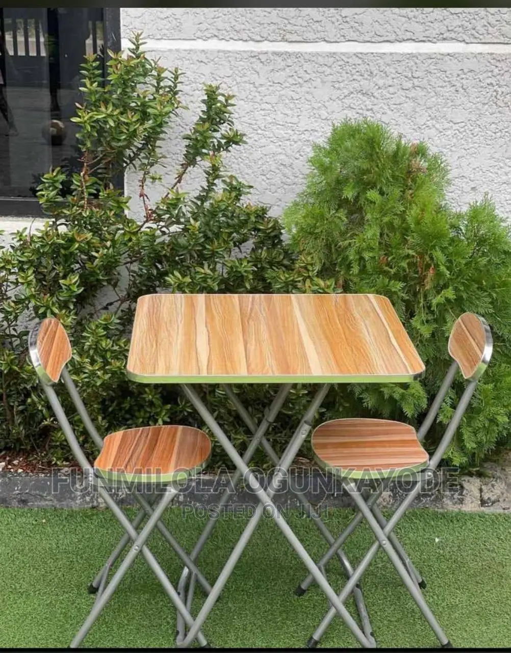 VINTAGE Foldable Table and Chair .