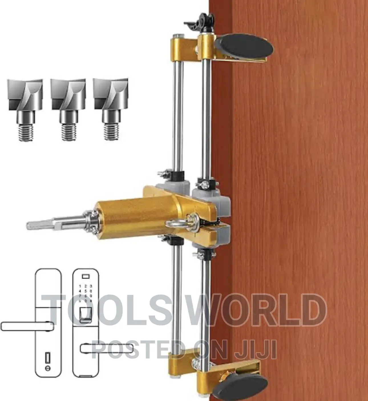 Door Lock Hole Opener Kit Lock Mortiser for Wooden Doors