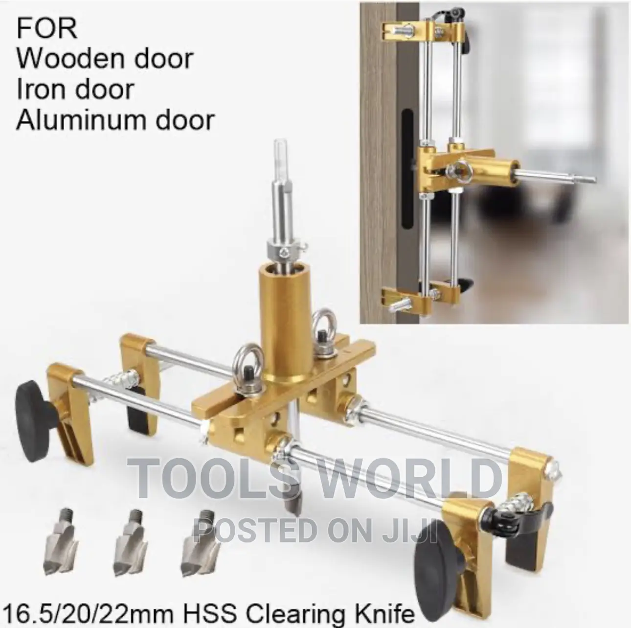 Door Lock Hole Opener Kit Lock Mortiser for Wooden Doors