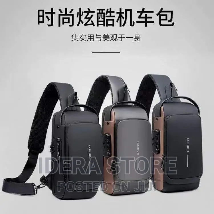 Men Anti Theft Waterproof Bag Crossbody Bag With Anti Lock