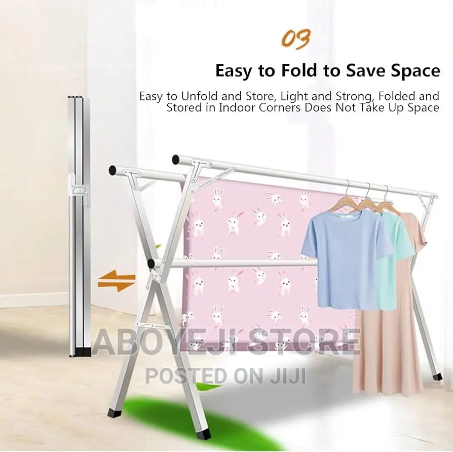X-Shape Foldable Laundry Hanger Indoor/Outdoor (240m/94inch)