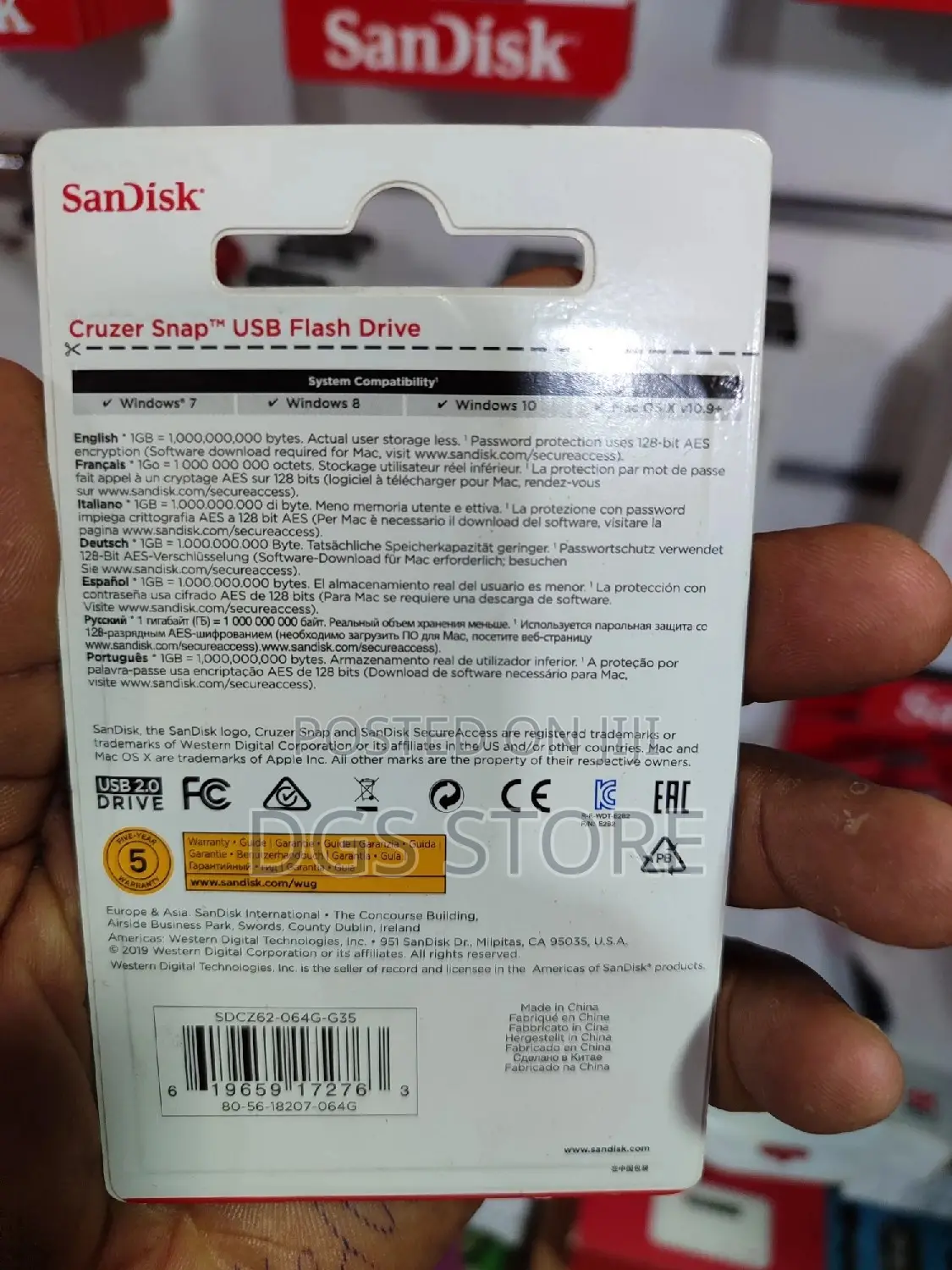 Sandisk Cruzer Snap 2.0 Flash Drive