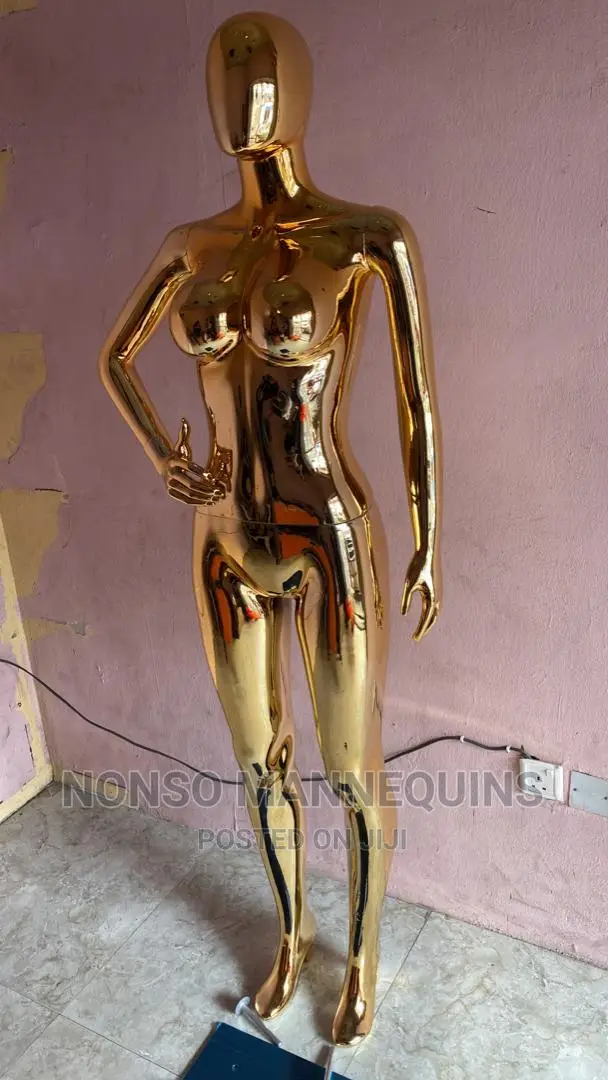 Size 10 Gold Chrome Female Detachable Waist Dummy