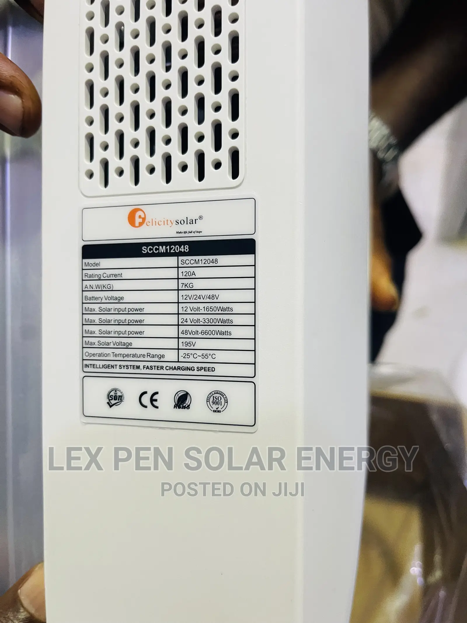 120ah 12/24/48volt MPPT Felicity Solar Charger Controller