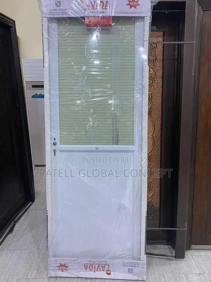 Aluminium Glass Bathroom Doors [Full Glass]